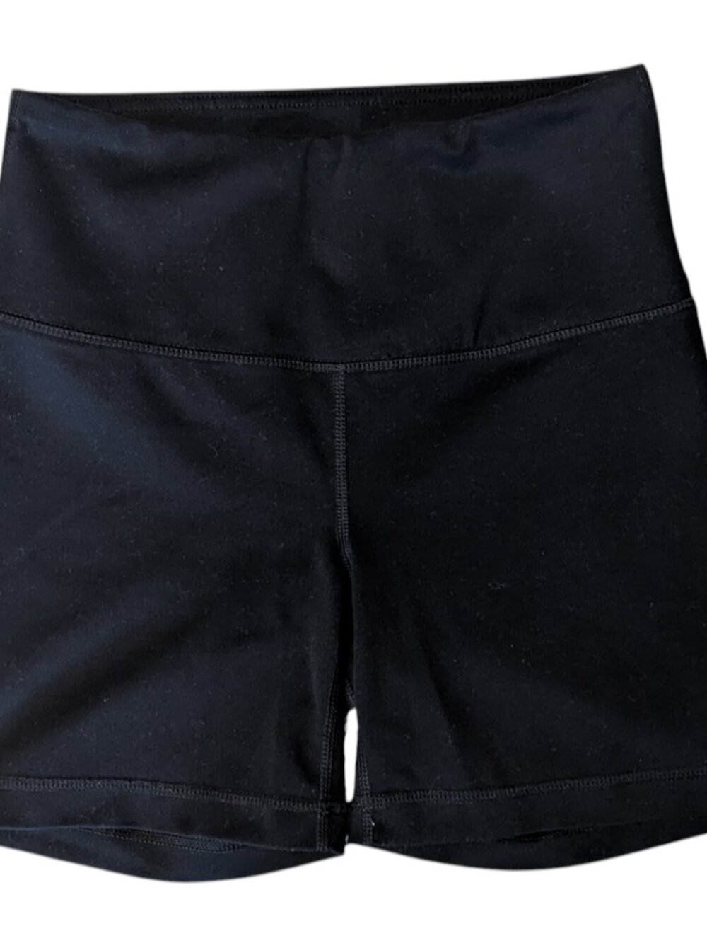 Yogalicious Lux High Waist Biker Yoga Shorts Black Size Small Waistband Pocket
